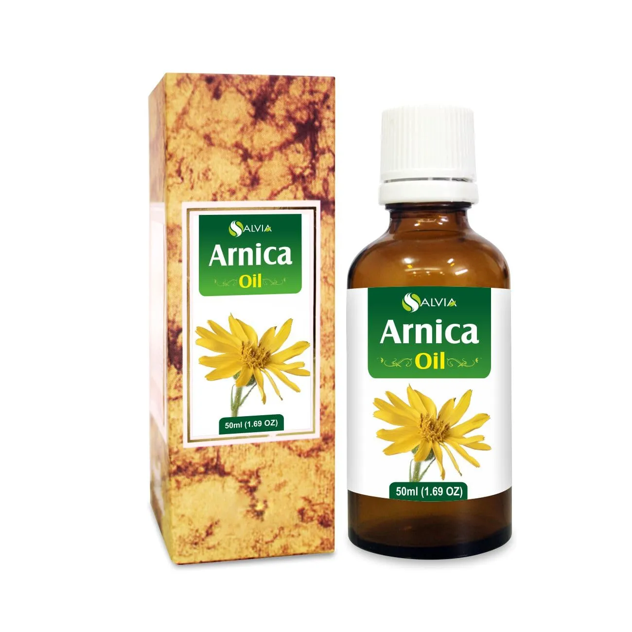 100% Pure Arnica Oil (50ml) - Natural, Undiluted, Unrefined Therapeutic Grade Essential Oil