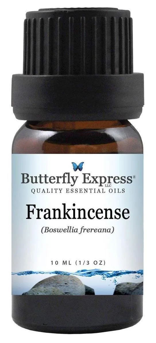 100% Pure Frankincense Essential Oil 10ml - Uncut Aromatherapy Oil by Butterfly Express