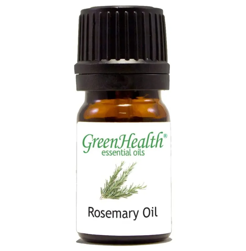 100% Pure Rosemary Essential Oil 1/6 fl oz Glass Bottle – GreenHealth Aromatherapy Oil