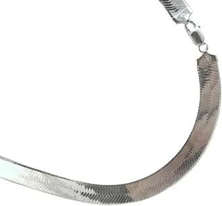 11.5mm Herringbone Sterling Silver Necklace - 925 Italian Chain in Multiple Lengths 16'-30'