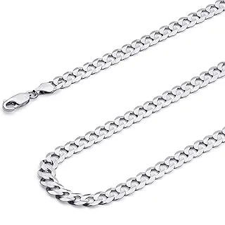 14K Solid Gold Cuban Link Curb Chains - Elegant Design, Select Options Available