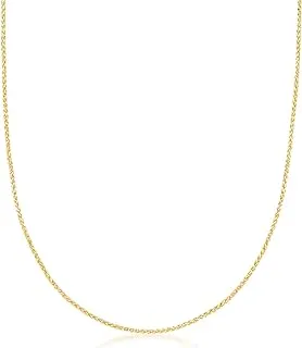 1mm 14kt Yellow Gold Wheat-Chain Necklace for Elegant Everyday Wear