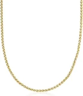 2.8mm 14kt Yellow Gold Wheat-Chain Necklace for Elegant Style and Timeless Shine