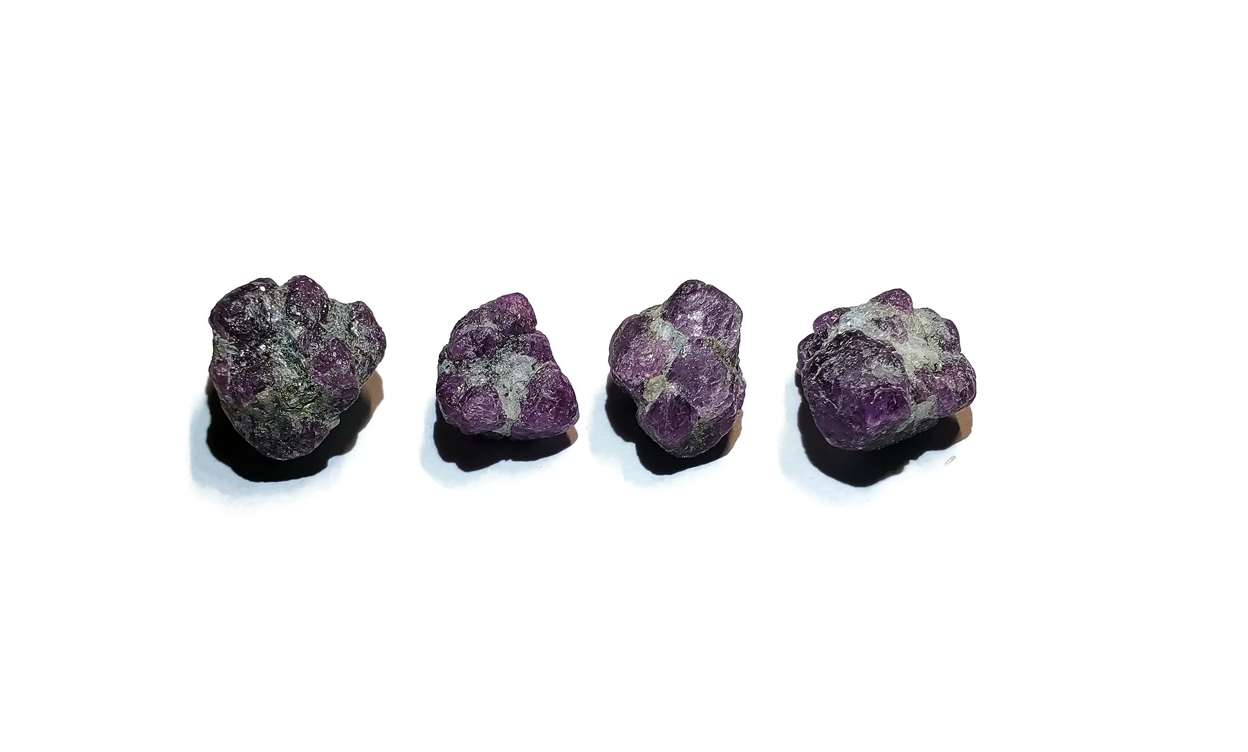 4pc Rare Pink Purple Spinel Mini Clusters 10-15mm Unique Healing Gemstones from Madagascar