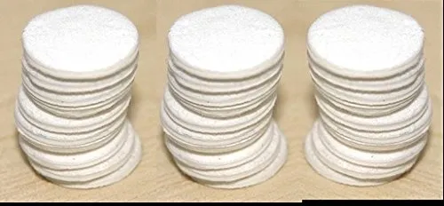 54 Round Biodegradable Aromatherapy Essential Oil Refill Pads - 16mm Diameter, 2mm Thick