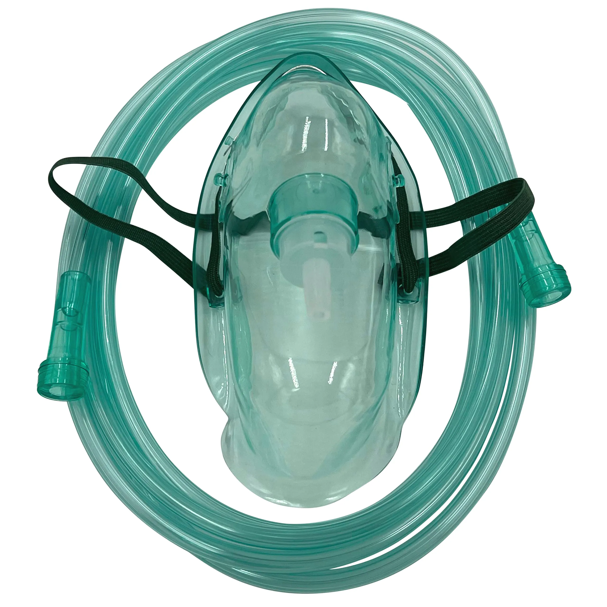 5pk Adult Elongated Oxygen Masks with 6.8ft Crush Resistant Tubing – Soft Latex-Free Design