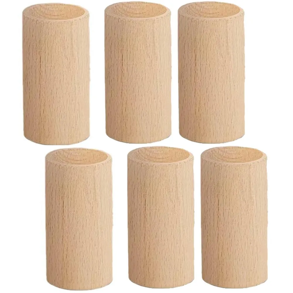 6Pcs Wooden Essential Oil Diffuser, Cylindrical Aromatherapy Diffuser for Home, Office, Spa