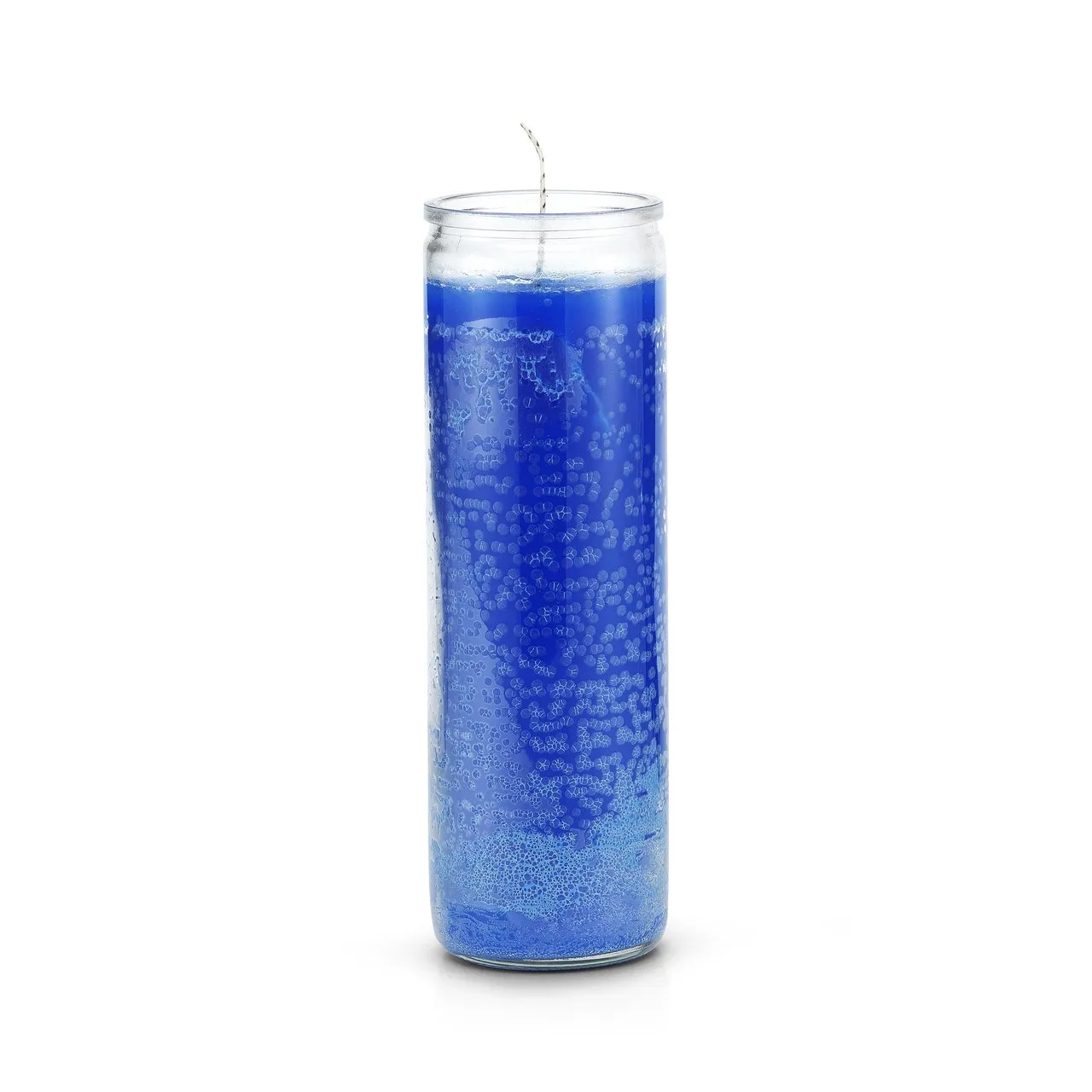 7 Day Plain Blue Candle for Spiritual Healing, Manifestation, and Protection Rituals