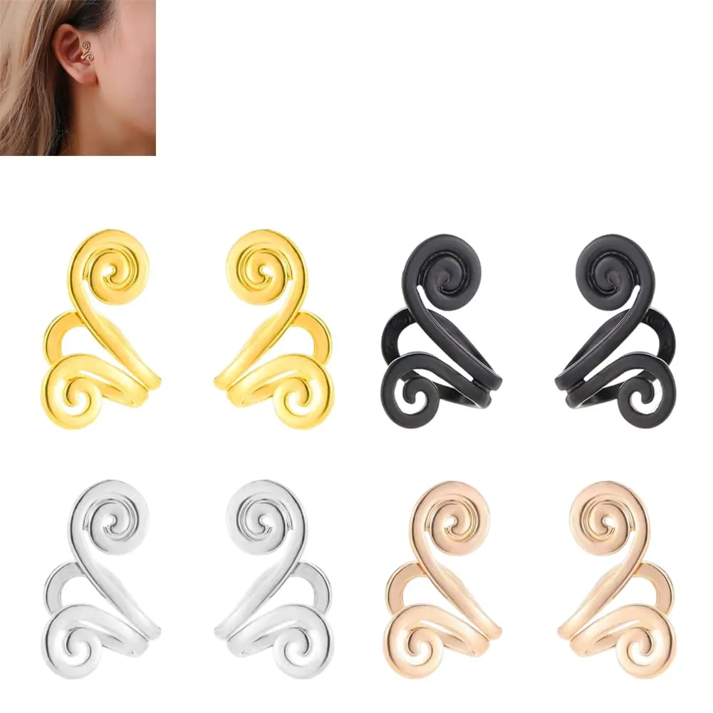 8PCS Reetuzz Acupuncture Earrings for Men & Women, Lightweight, Comfortable, Non-Piercing Jewelry