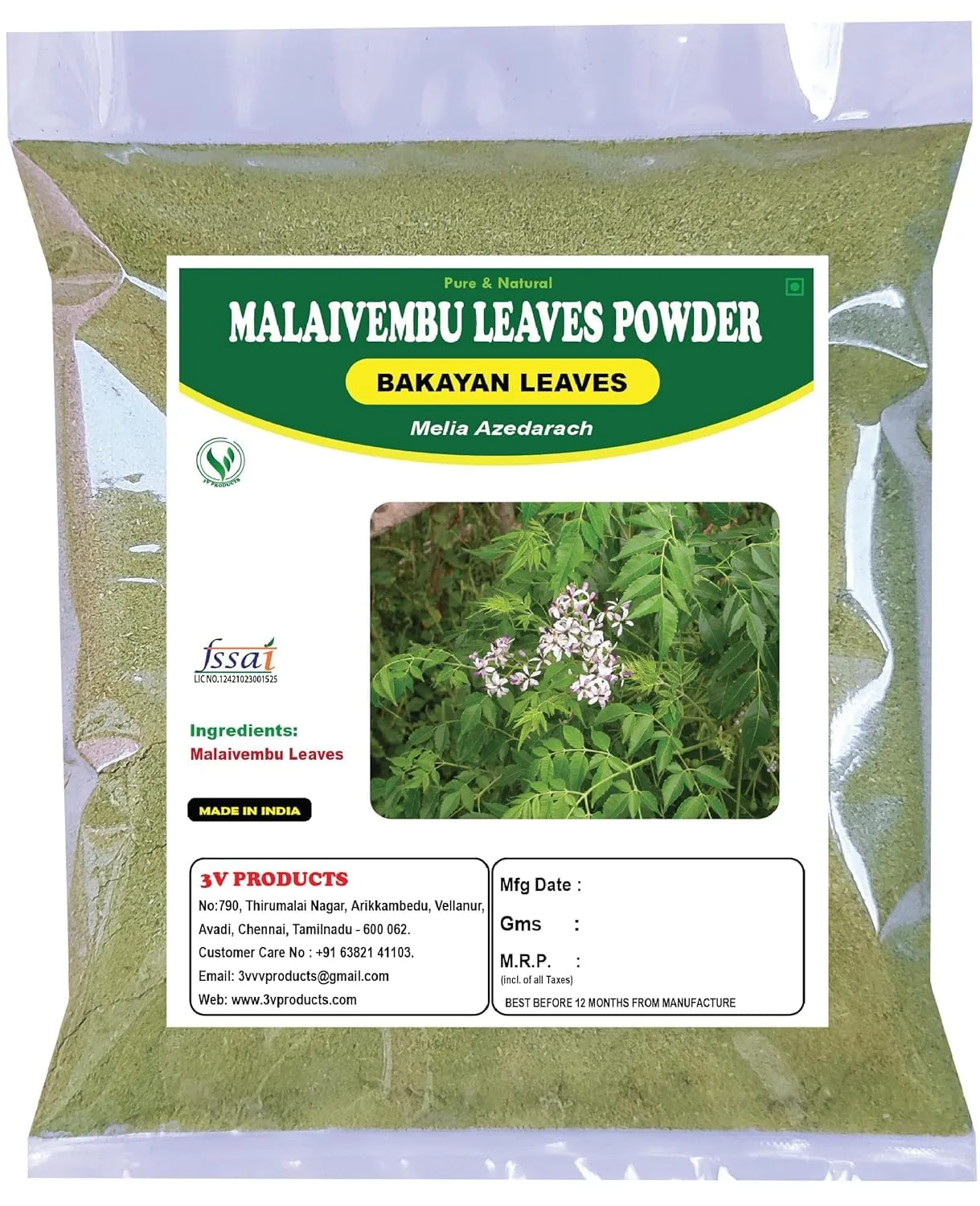 Aarna Malaivembu Powder 100g