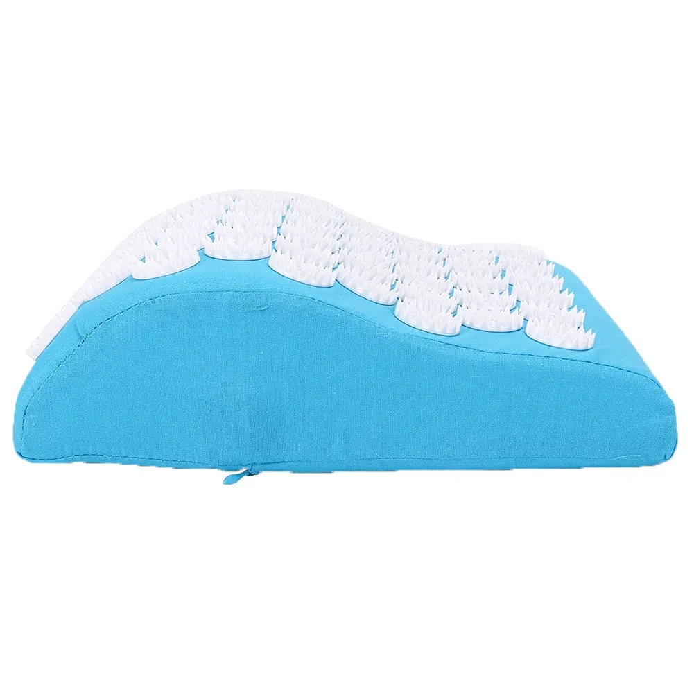 Acupressure Massage Pillow for Stiffness Relief and Improved Sleep Quality - Blue