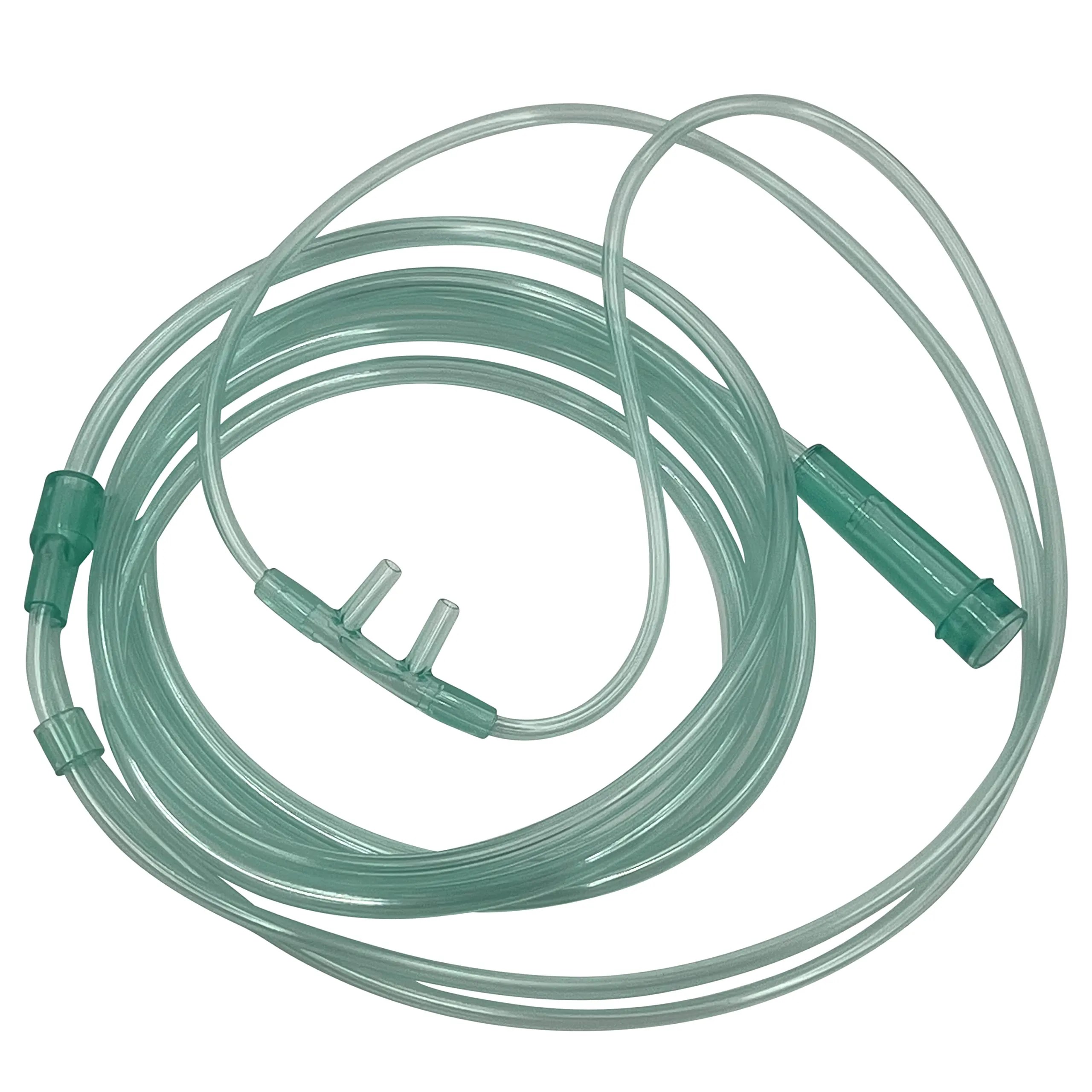 Adult Oxygen Cannula with Tabbed Nose Piece, Soft Prongs & 6.5Ft Crush Resistant Tubing