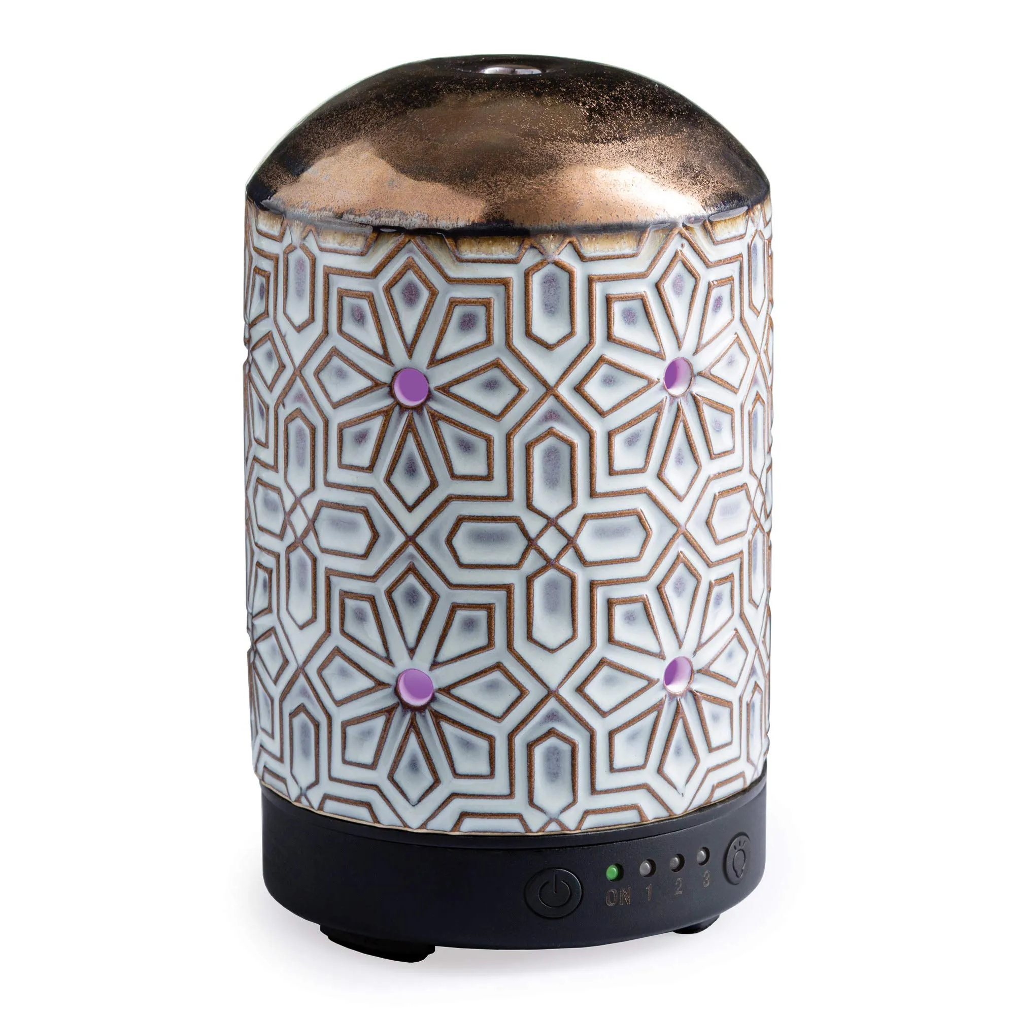 Airome Bronze Geometric Ceramic Essential Oil Diffuser