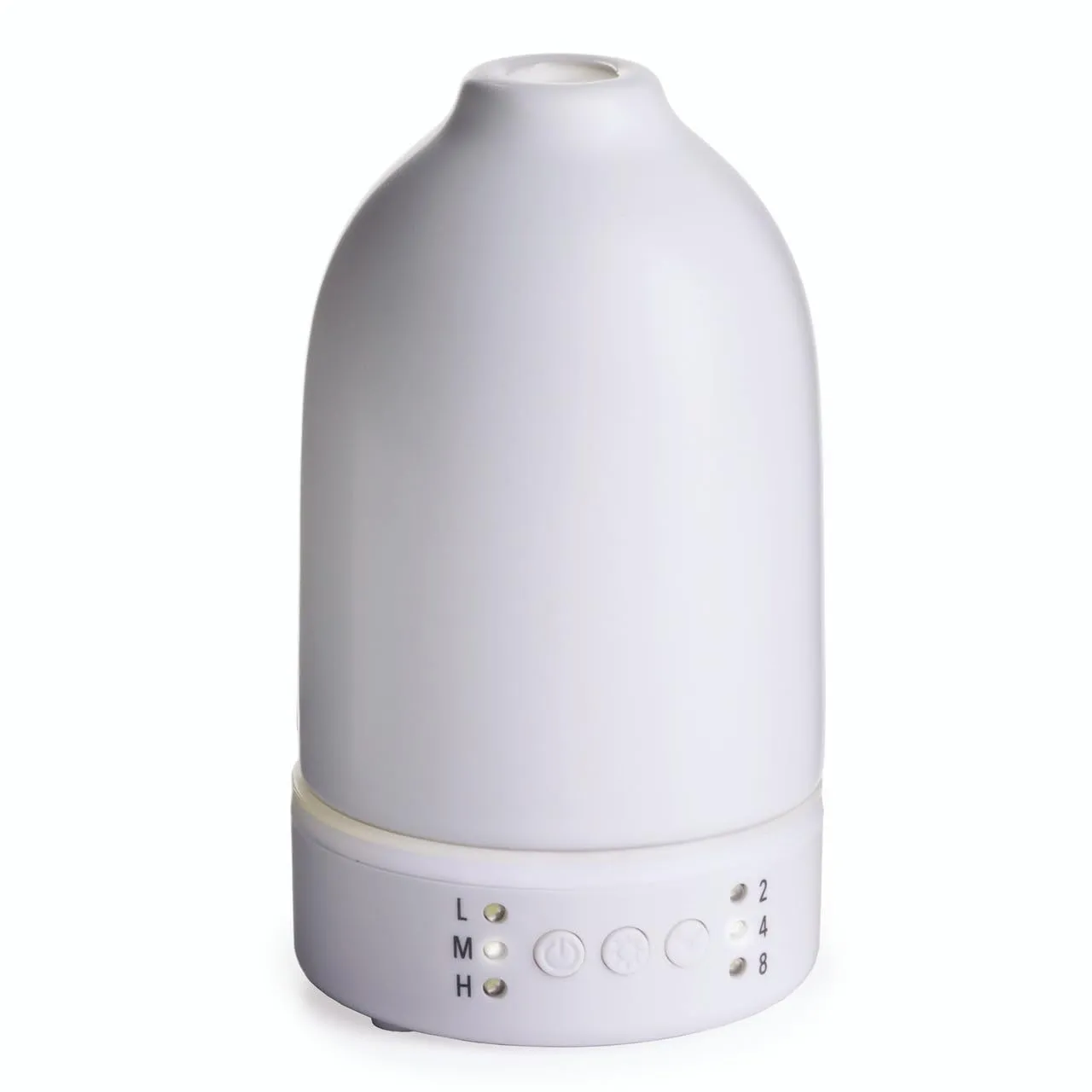 Airome Nebulizer Essential Oil Diffuser - Waterless, White LED Light, Timer, Auto Shut-Off