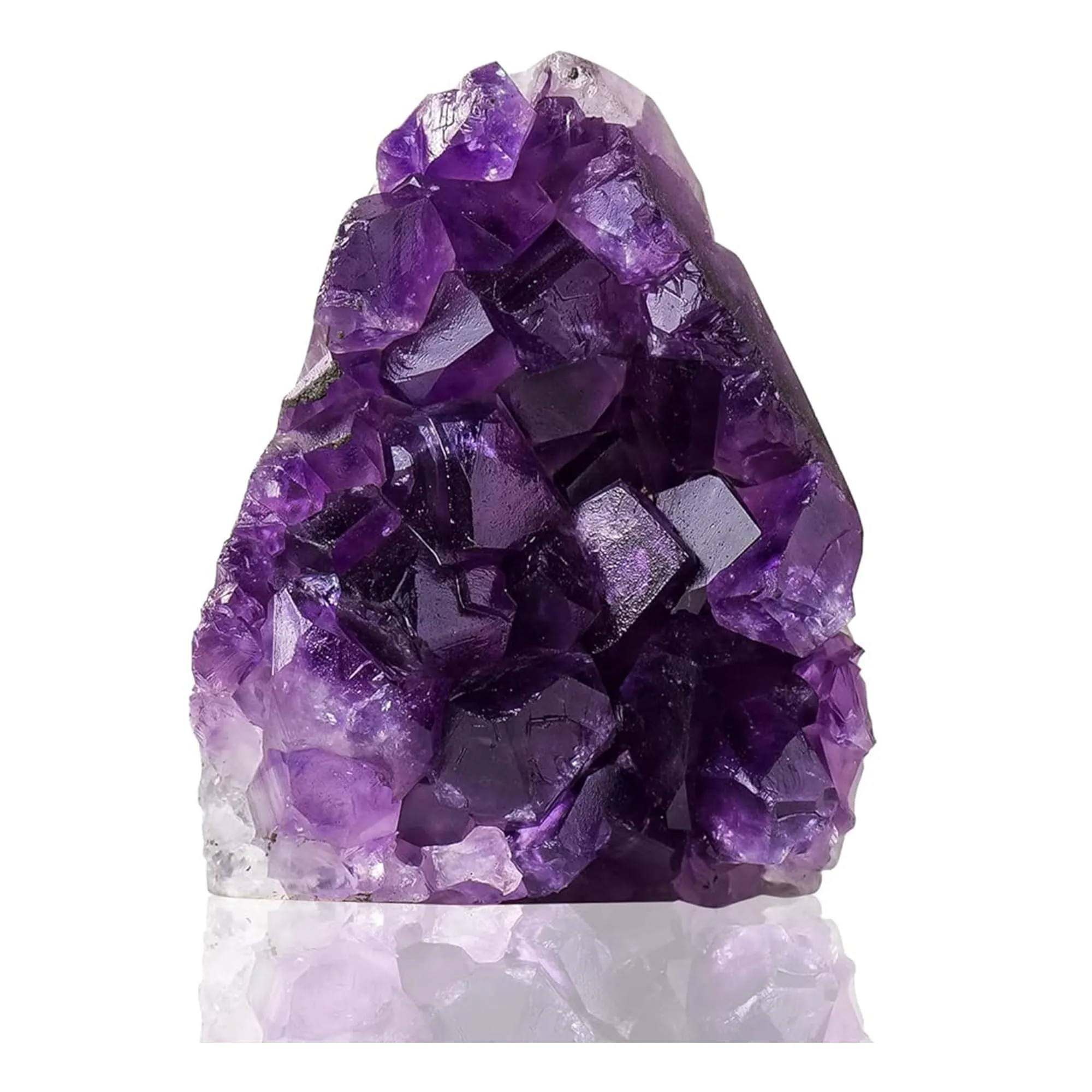 Apengshi Natural Amethyst Cluster Raw Quartz 0.25-0.5 Lb Purple Crystal Geode from Uruguay