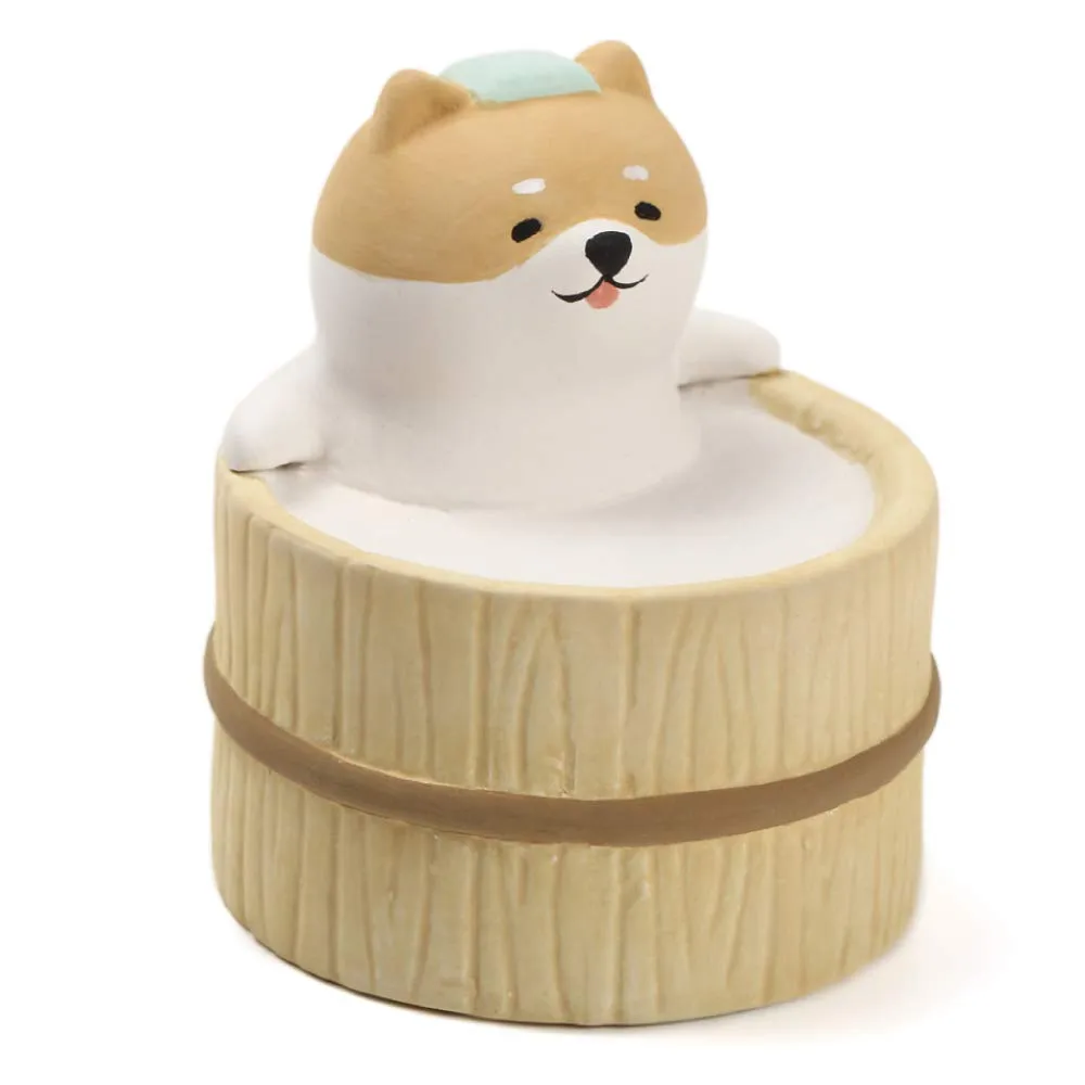 Aroma Ceramic Stone Diffuser, Bathing Dog Design, Cute Non-Electric Aromatherapy Essential Oil Diffuser