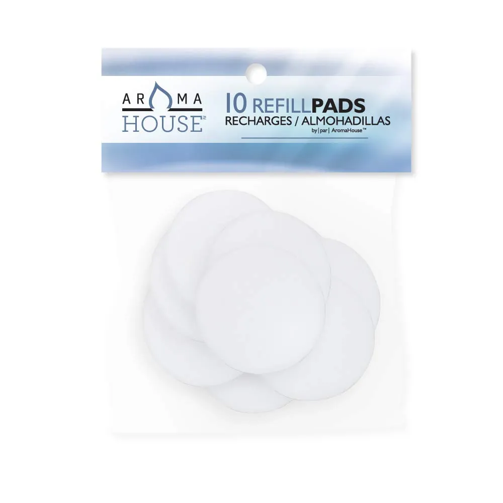 Aromapearl Aromatherapy Unscented Refill Pads 10 Count for AromaHouse Diffusers