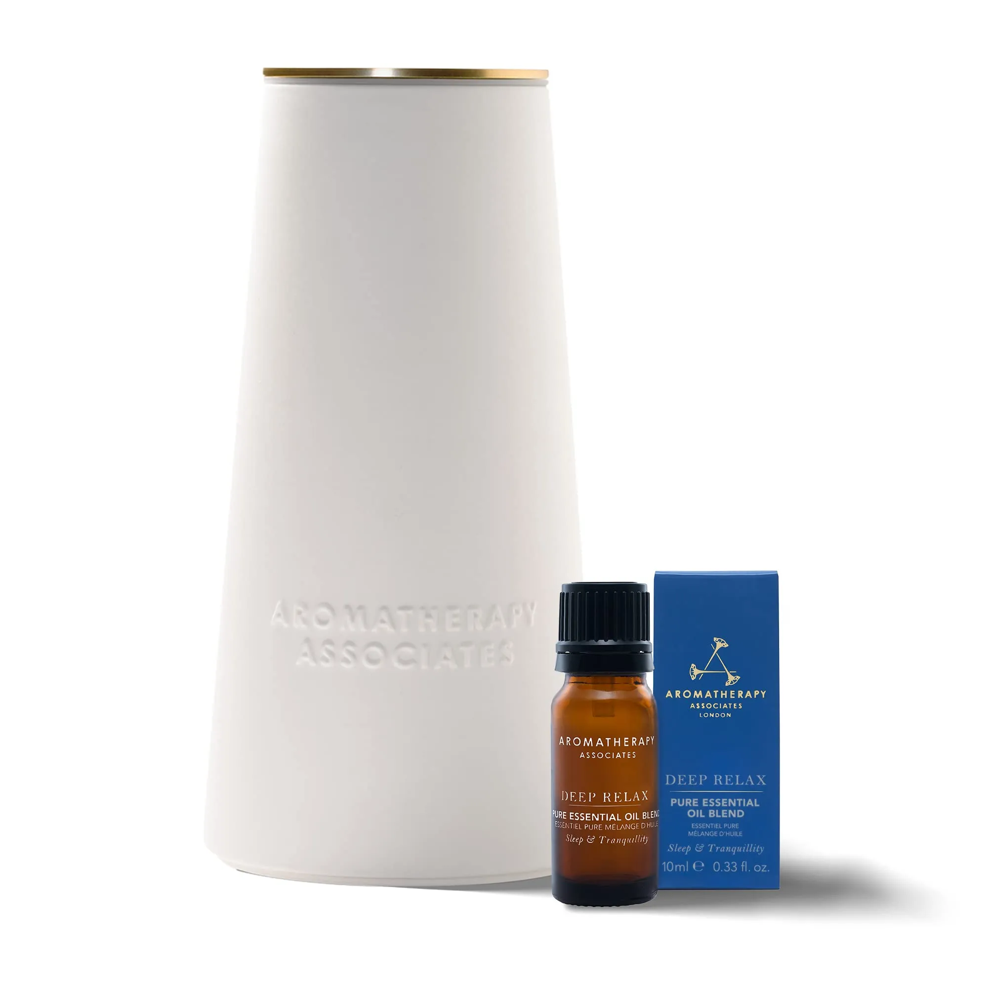 Aromatherapy Associates Atomizer & Deep Relax Essential Oil - Portable Waterless Diffuser