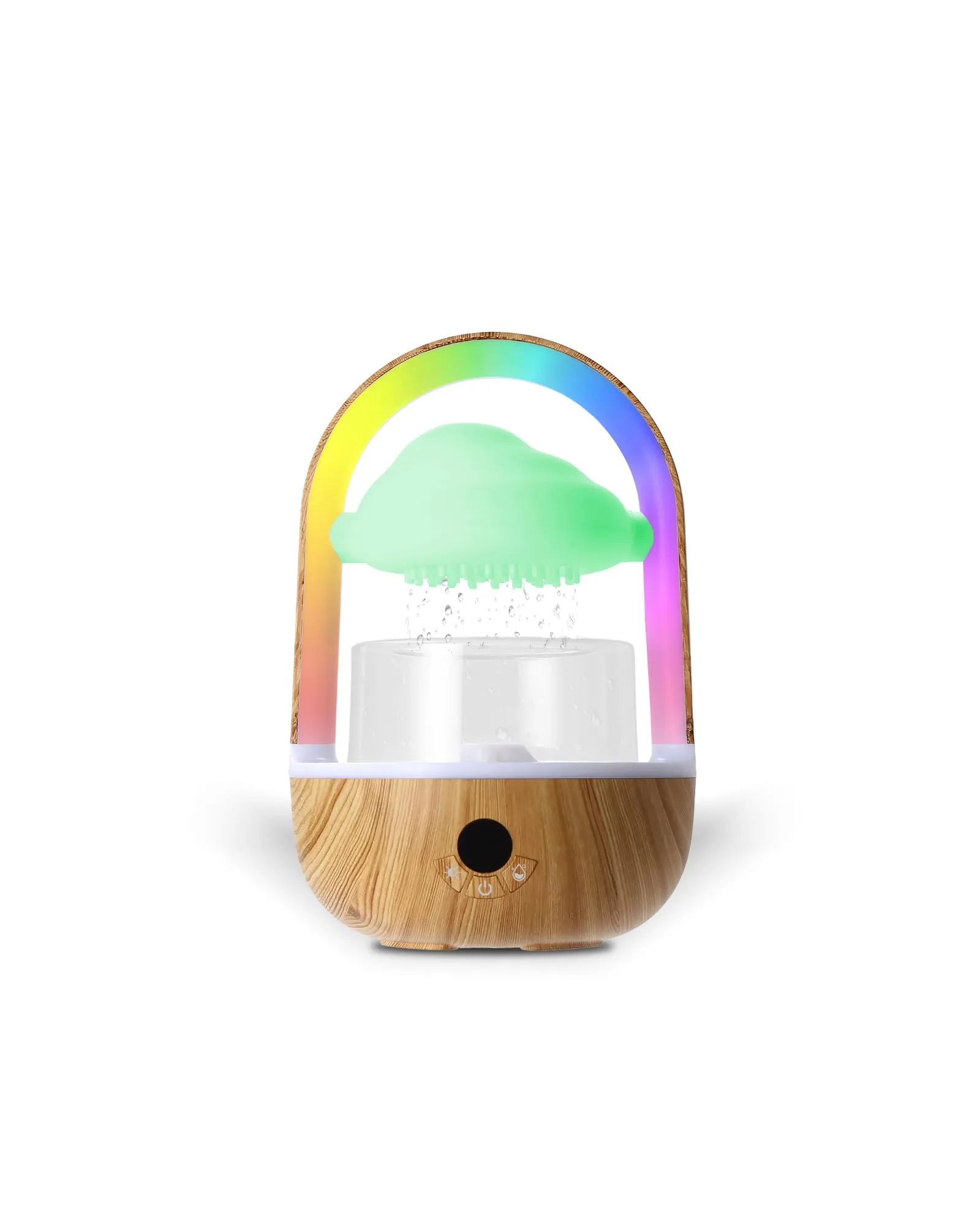 Aromatherapy Essential Oil Diffuser Rainbow Cloud Humidifier with Lights & Rain Sounds