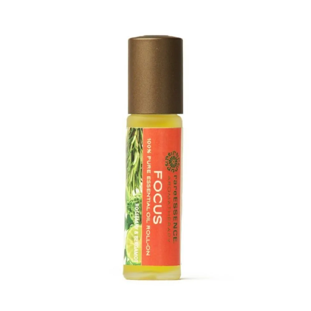 Aromatherapy Roll-On Focus by rareEarth - Increases Mental Clarity, Convenient Rollerball