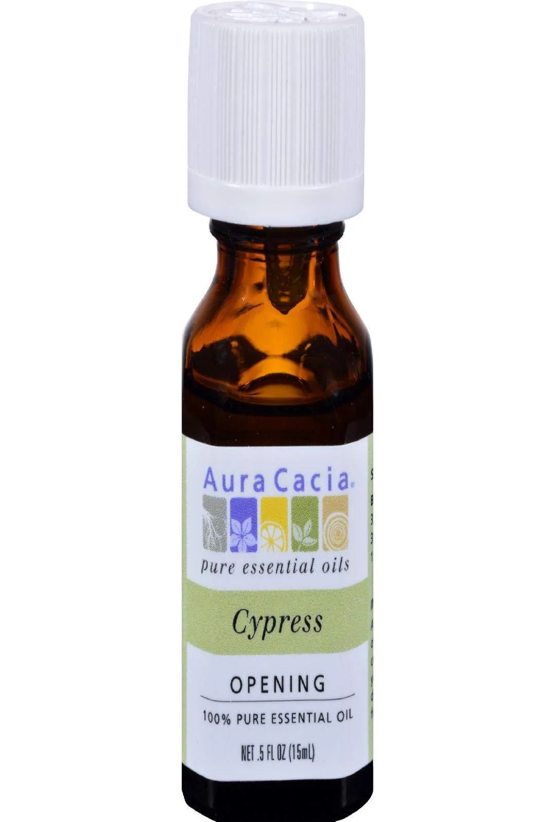 Aura Cacia Cypress Essential Oil 0.5 Oz - Refreshing Skin-Nourishing Aromatherapy Blend