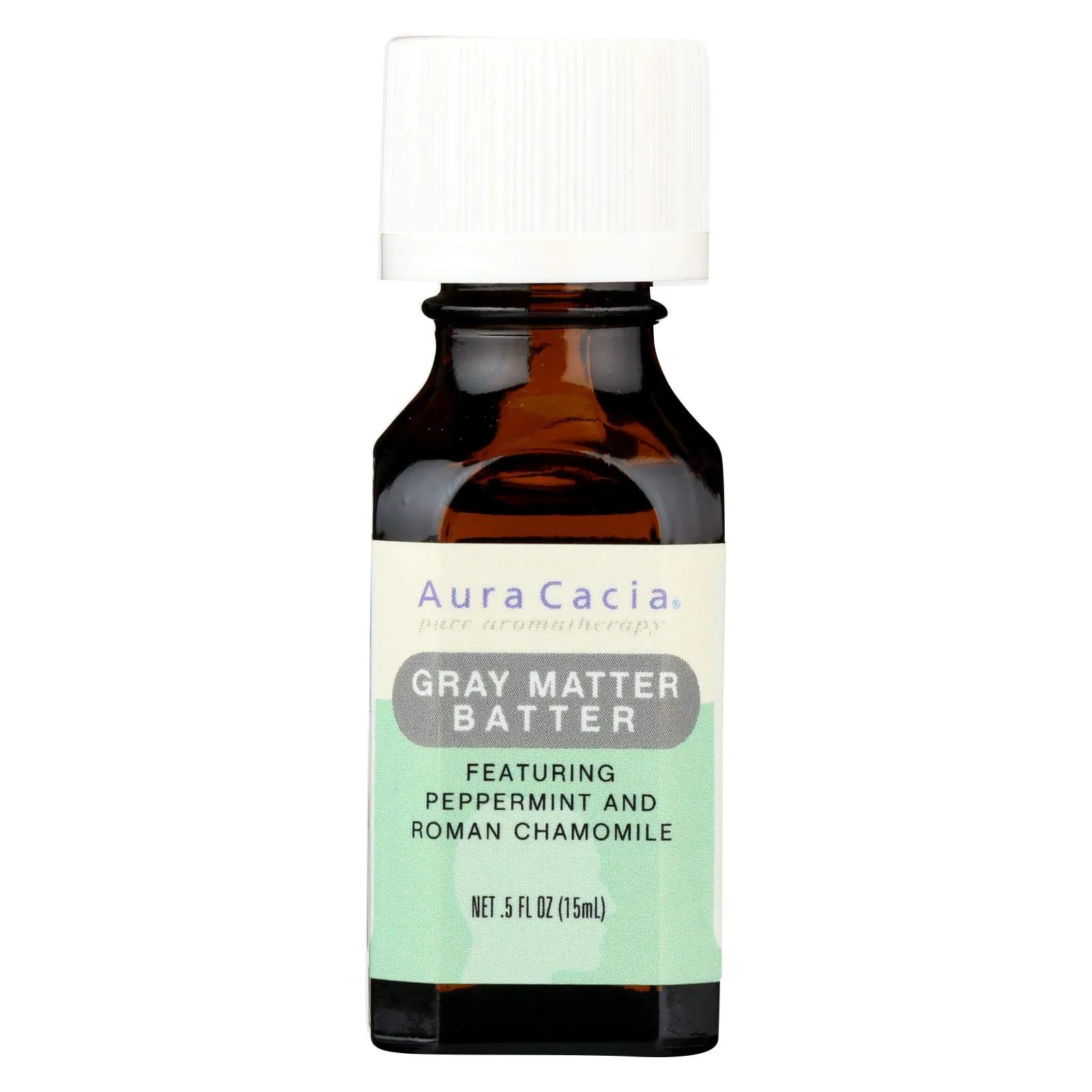 Aura CACIA Gray Matter Batter Essential Oil - Aromatherapy Blend with Peppermint & Chamomile