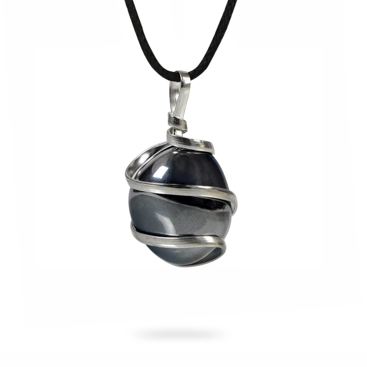 AYANA Shungite Crystal Necklace for Men, Natural Healing Gemstone, Negative Energy Cleanser