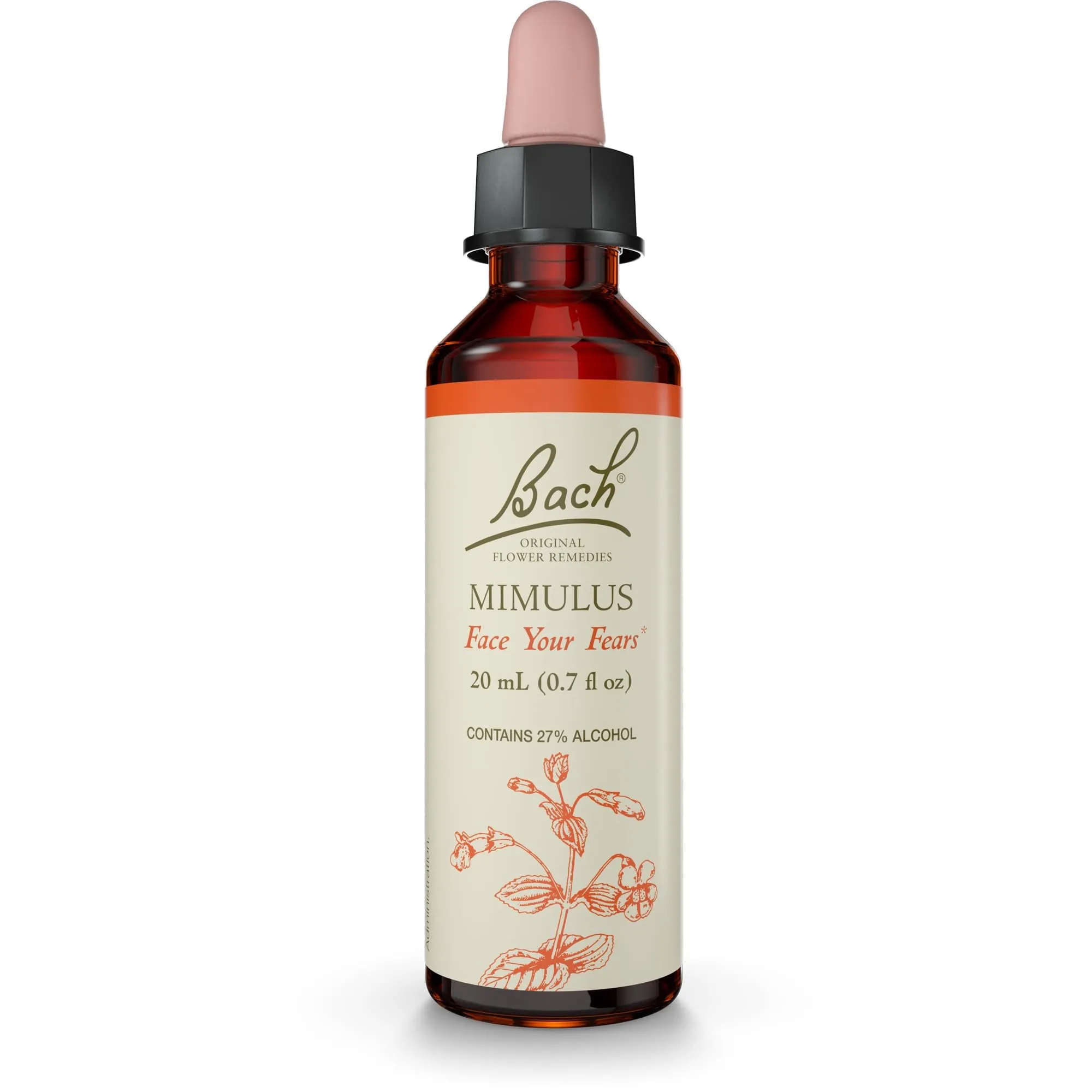 Bach Flower Mimulus 20ml - Natural Remedy for Fear and Anxiety Relief