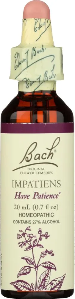 Bach Flower Remedies Impatiens Essence 10ml - Relieve Irritability & Impatience Naturally