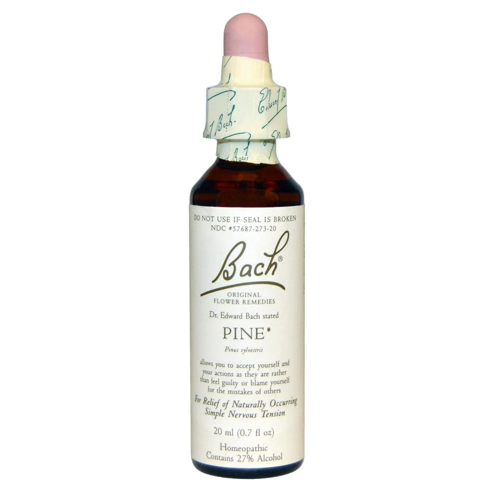 Bach Flower Remedies Pine 20 mL for Nervous Tension Relief