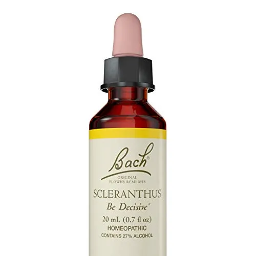 Bach Scleranthus Flower Essence, 20mL - Natural Homeopathic Remedy for Decisiveness & Certainty