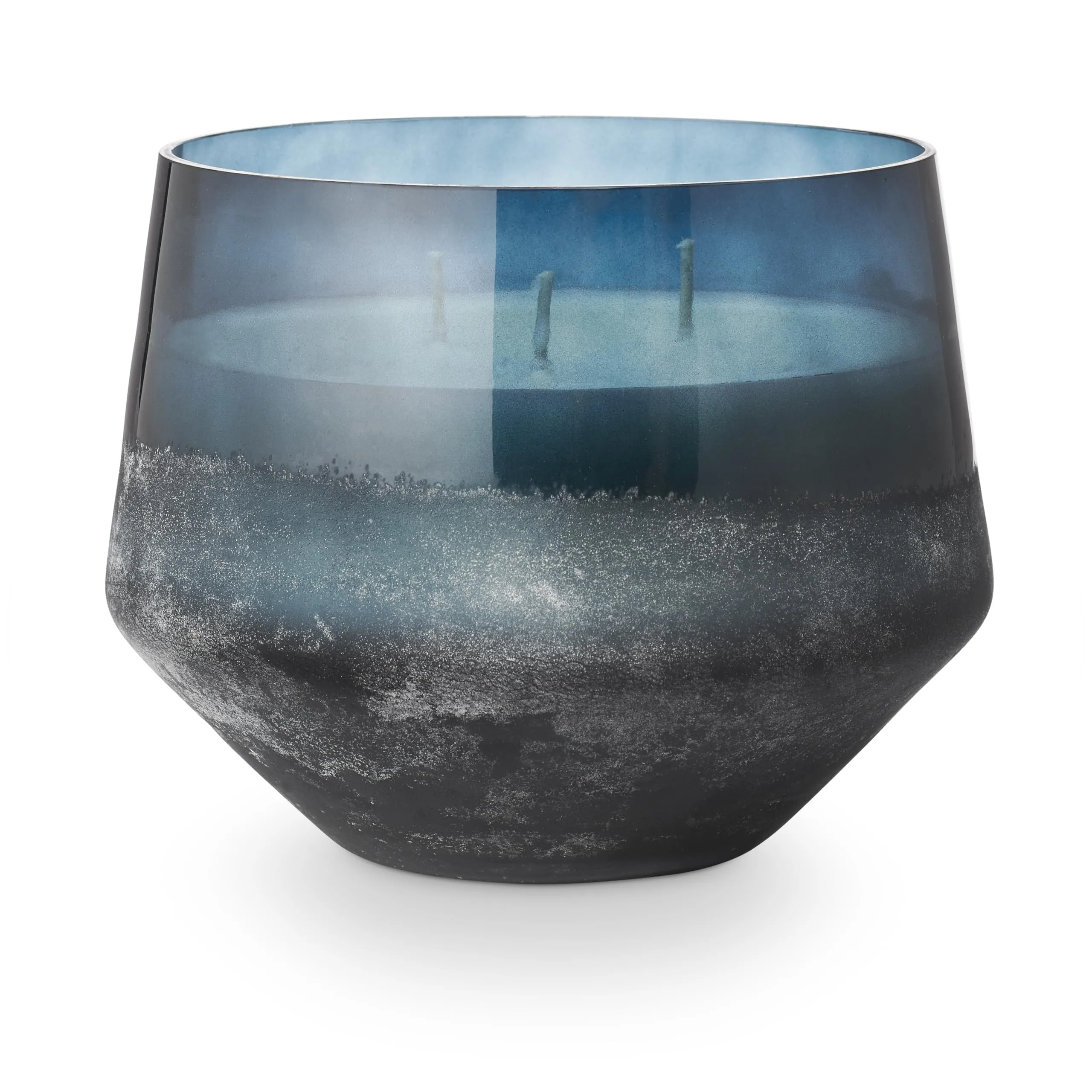 Beautifully Done Hidden Lake Large Baltic Glass Candle - Vegan & Cruelty-Free, 80-Hour Burn