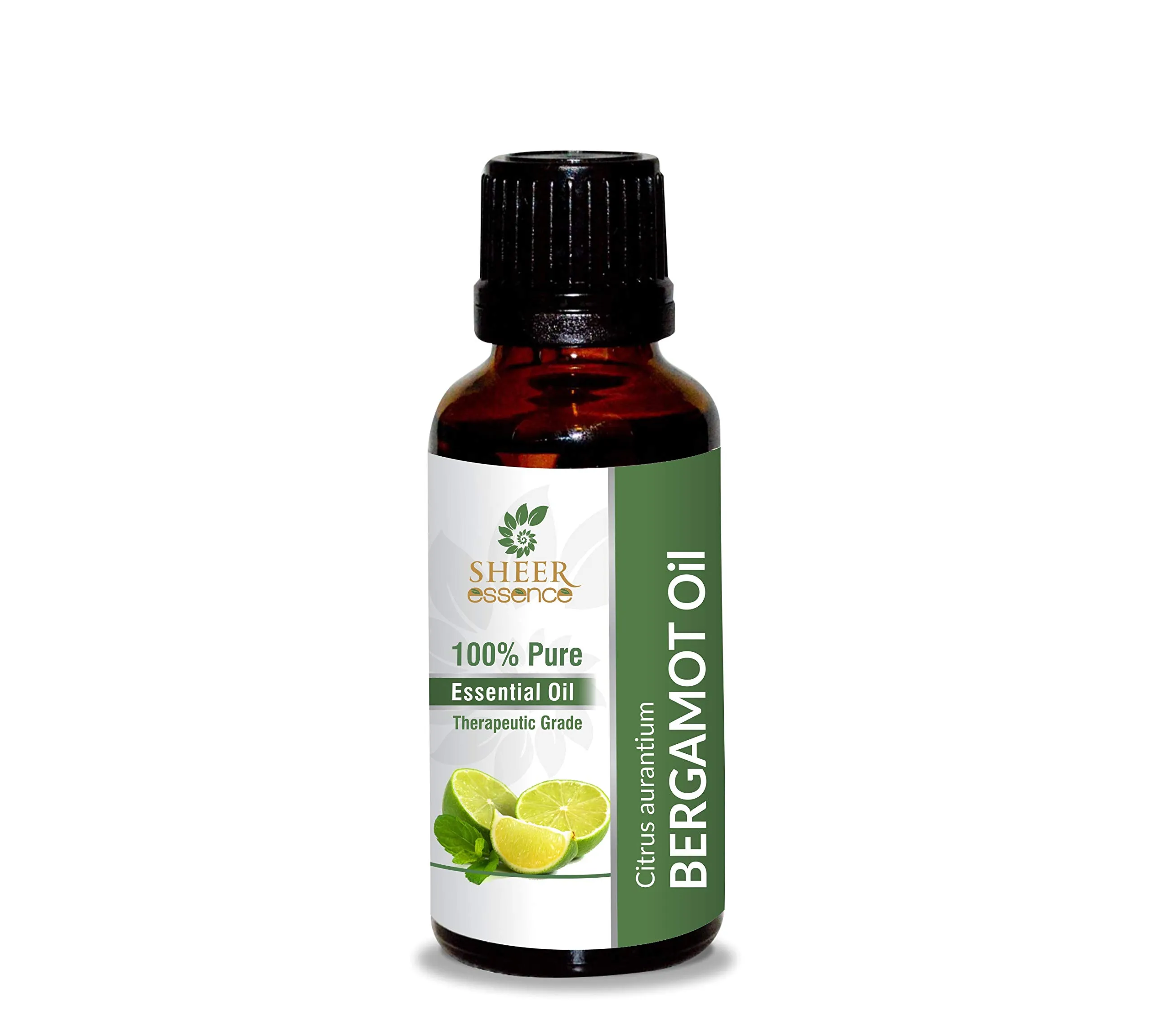 Bergamot Oil 100% Pure Natural Essential Oil 15ml Uncut Therapeutic Grade Citrus Bergamia