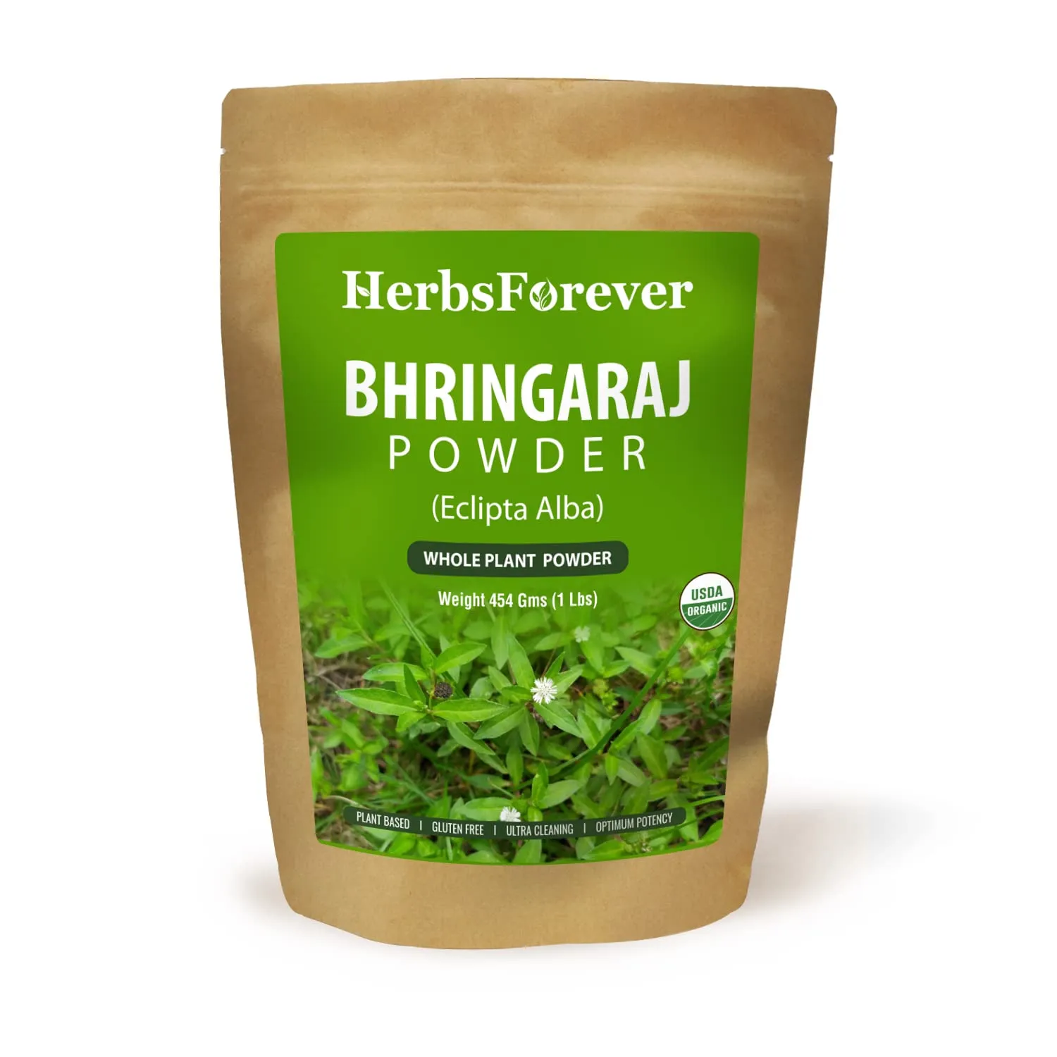 Bhringaraj Powder 454g – Organic Hair Conditioner – Nourishes Follicles – Non-GMO, Vegan