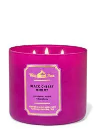 Black Cherry Merlot 3 Wick Candle 14.5 oz