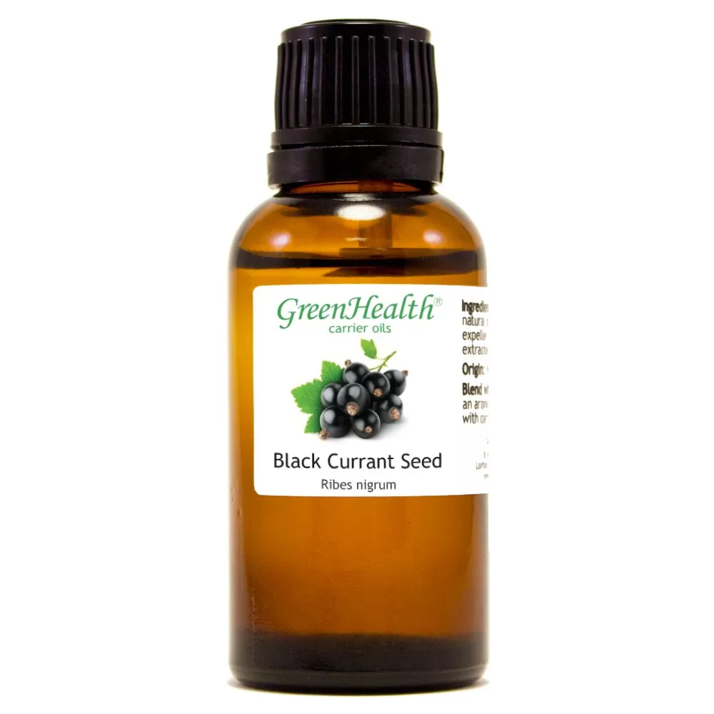 Black Currant Seed Oil 1 fl oz – 100% Pure Virgin Cold Pressed – GreenHealth