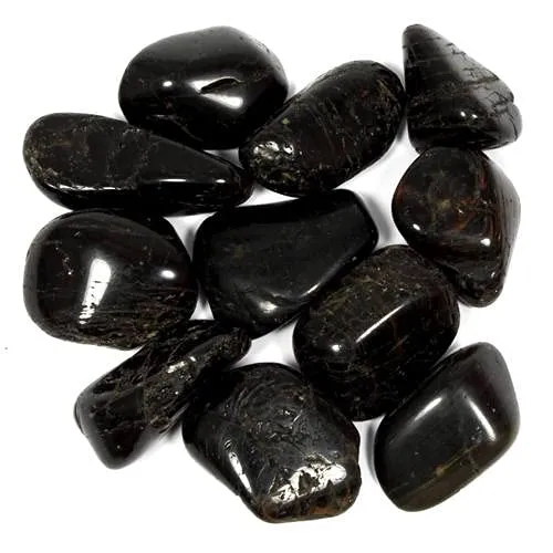 Black Tourmaline Tumbled Stone - 20-25mm Healing Crystal for Protection and Grounding