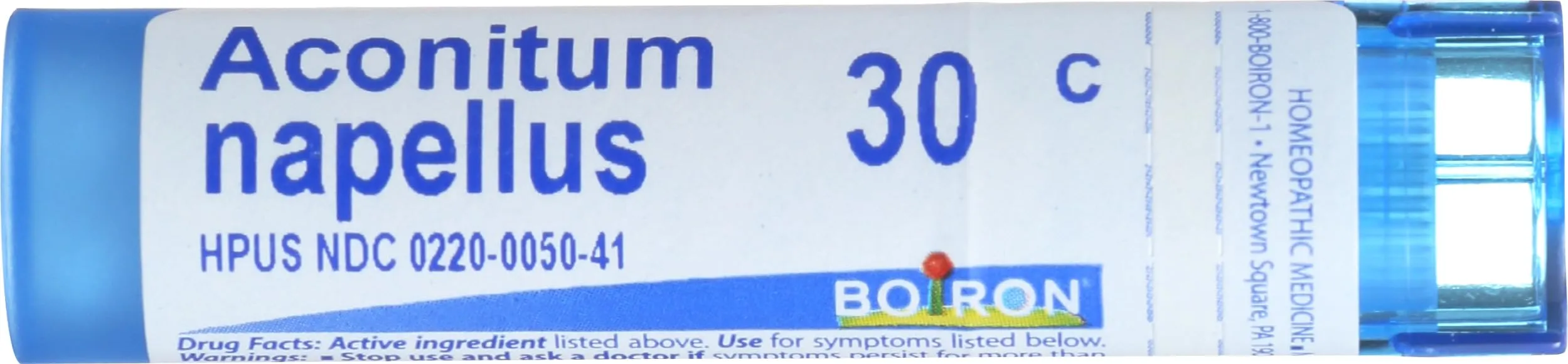 Boiron Aconitum Napellus 30 C Homeopathic Fever Relief, 80 CT, Quick-Dissolving Pellets