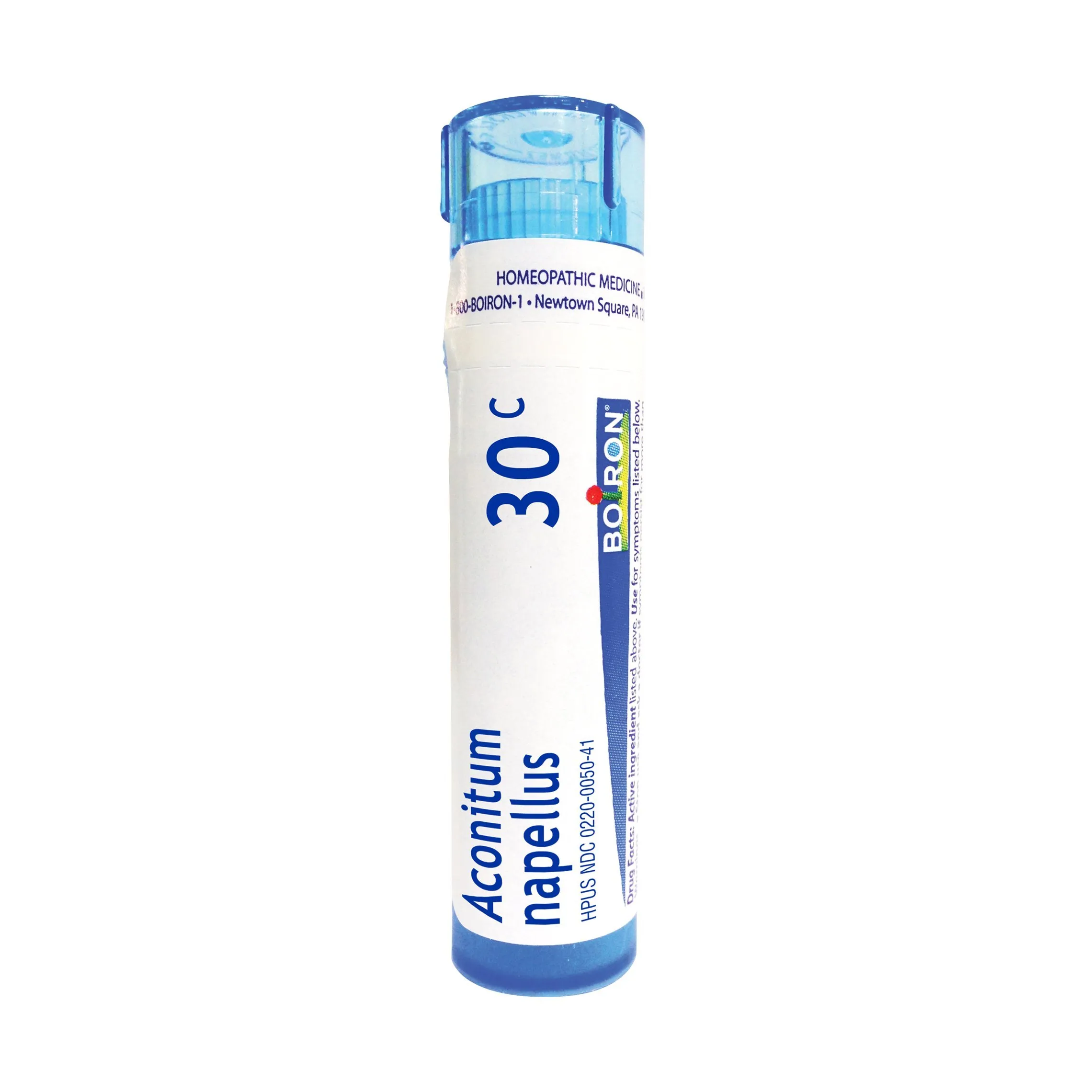 Boiron Aconitum Napellus 30C, Homeopathic Fever Relief, 80 Quick-Dissolving Pellets