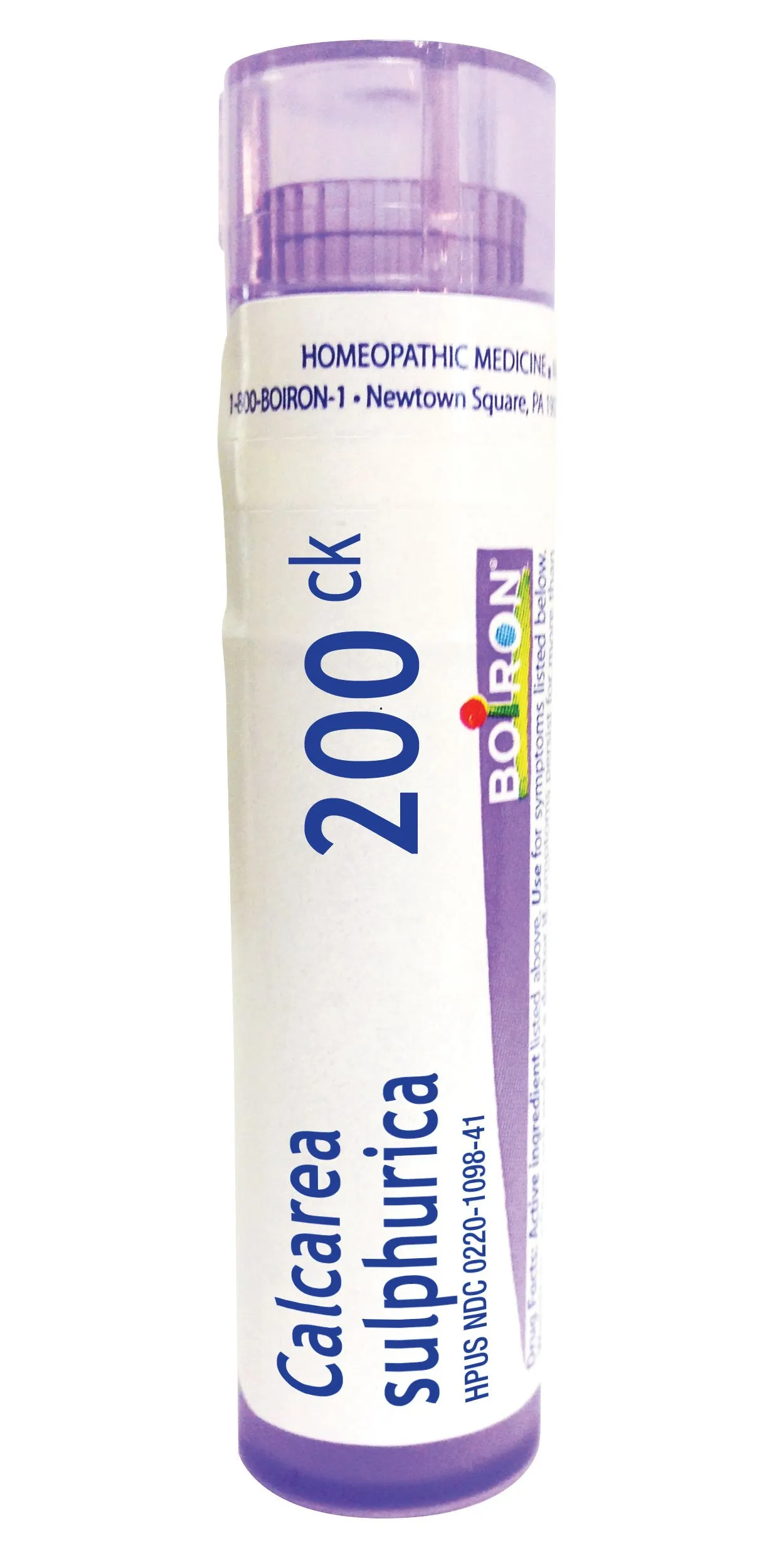 Boiron Calcarea Sulphurica 200CK for Acne Relief, White, 80 Count, Homeopathic Medicine