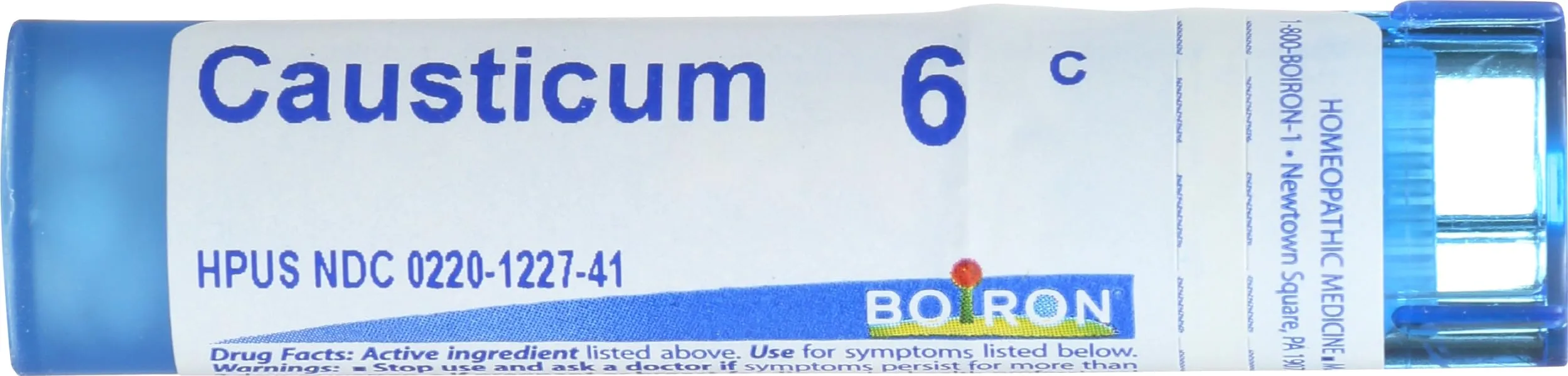 Boiron Causticum 6C Homeopathic Medicine, 80 Count Tube, Recyclable Packaging