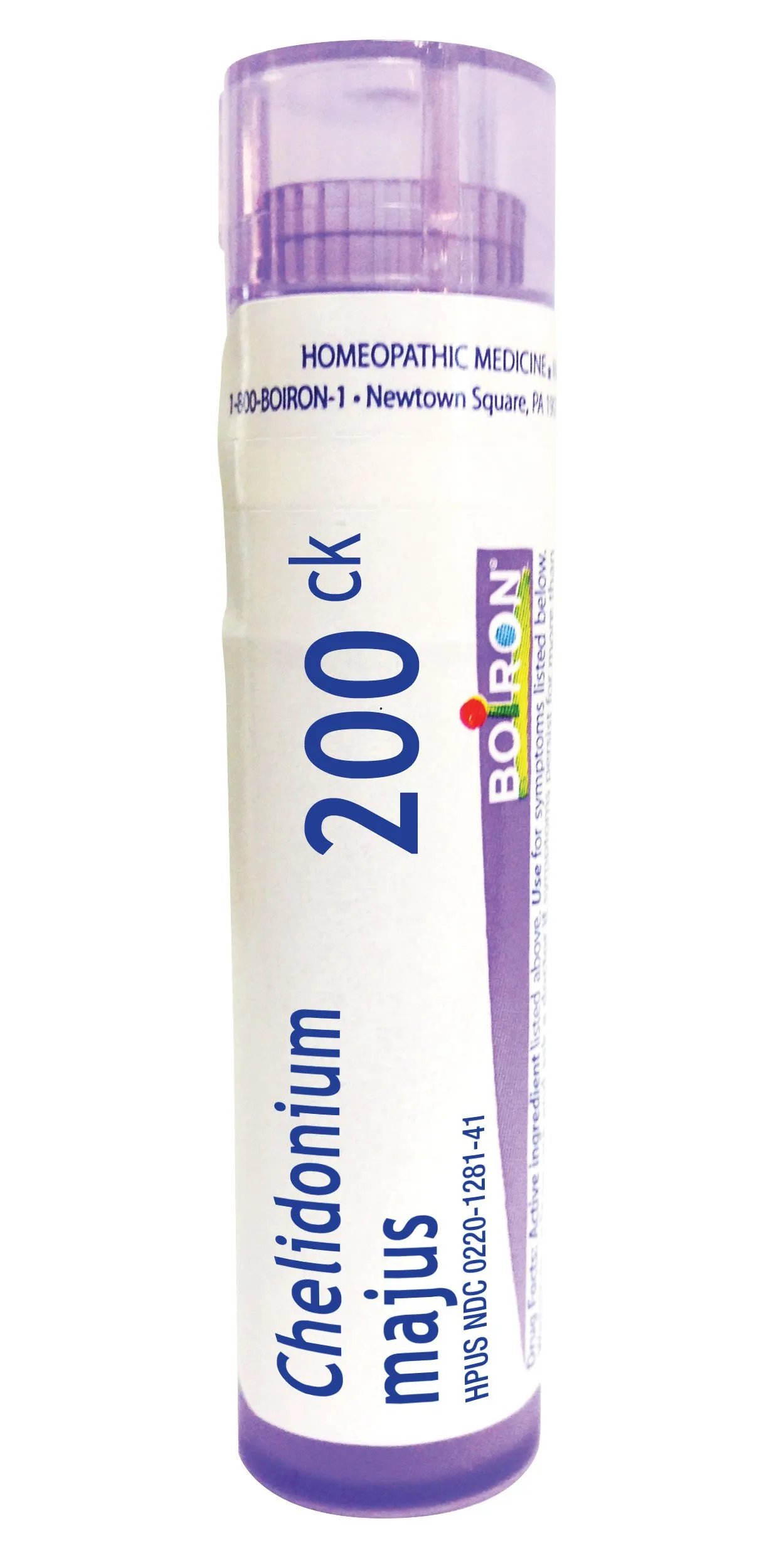 Boiron Chelidonium Majus 200CK Pellets for Indigestion & Nausea Relief, Non-Drowsy Formula