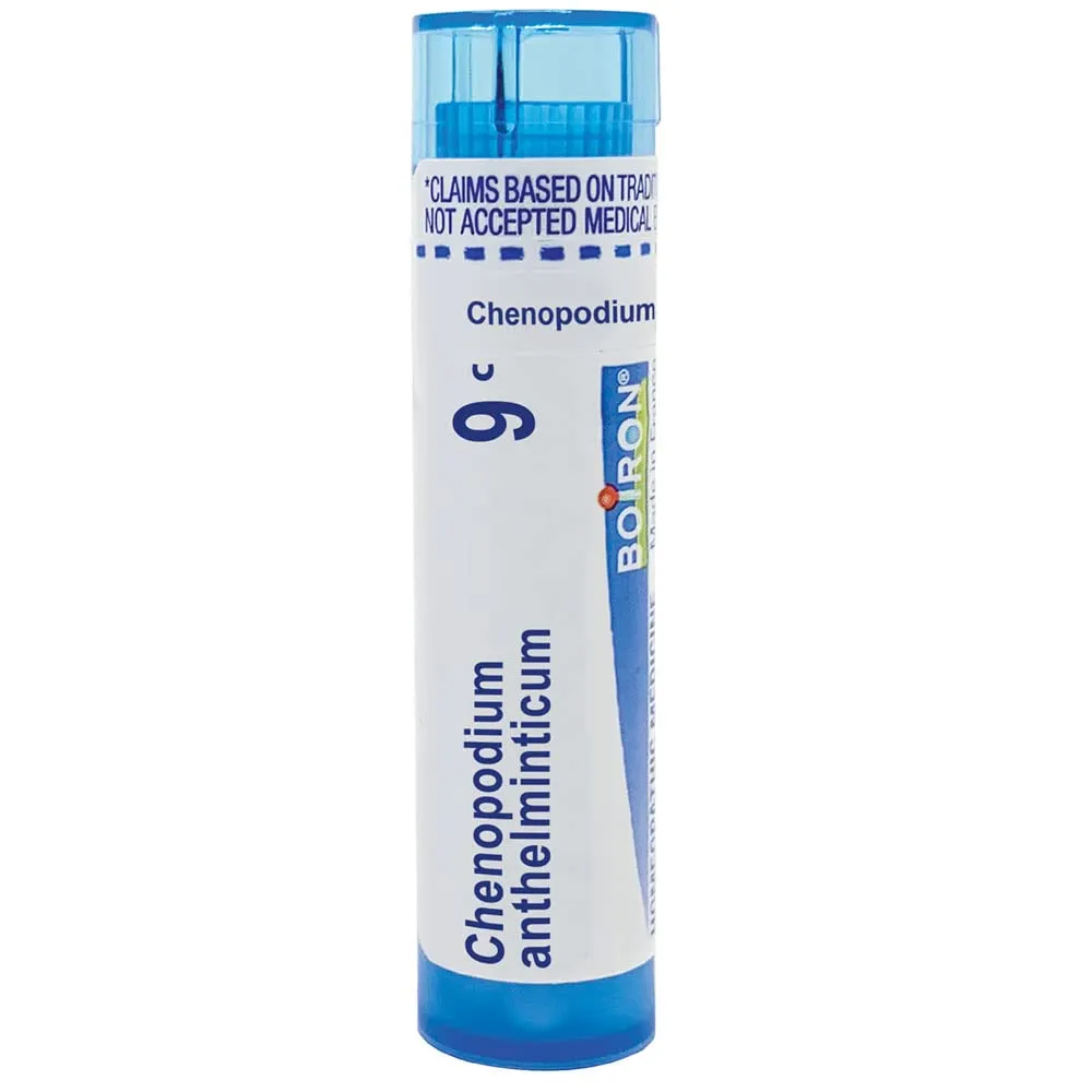 Boiron Chenopodium Anthelminticum 9C 80 Pellets for Headaches with Dizziness, Plant-Powered Relief