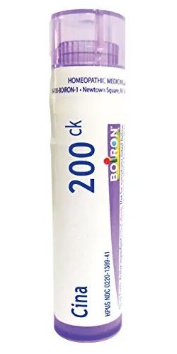 Boiron Cina 200ck Homeopathic Medicine for Children's Sleeplessness - 80 Quick-Dissolving Pellets