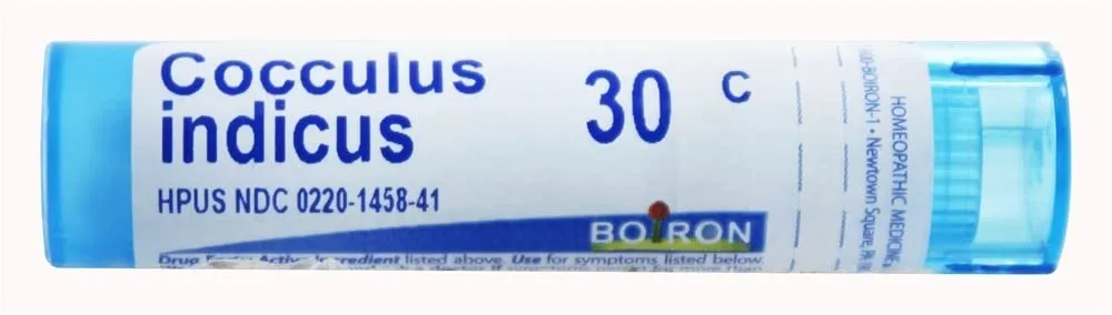 Boiron Cocculus Indicus 30c - Homeopathic Motion Sickness Relief, 80 Pellets