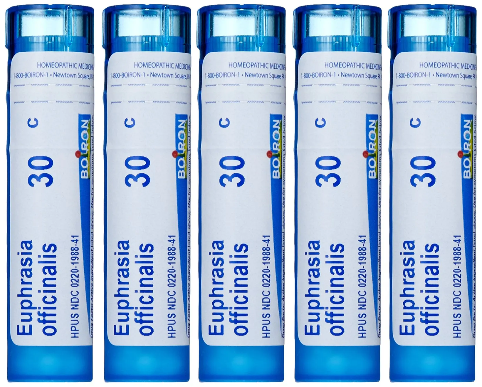 Boiron Euphrasia Officinalis 30C Pack of 5 – Homeopathic Eye Discharge Relief, Non-Drowsy