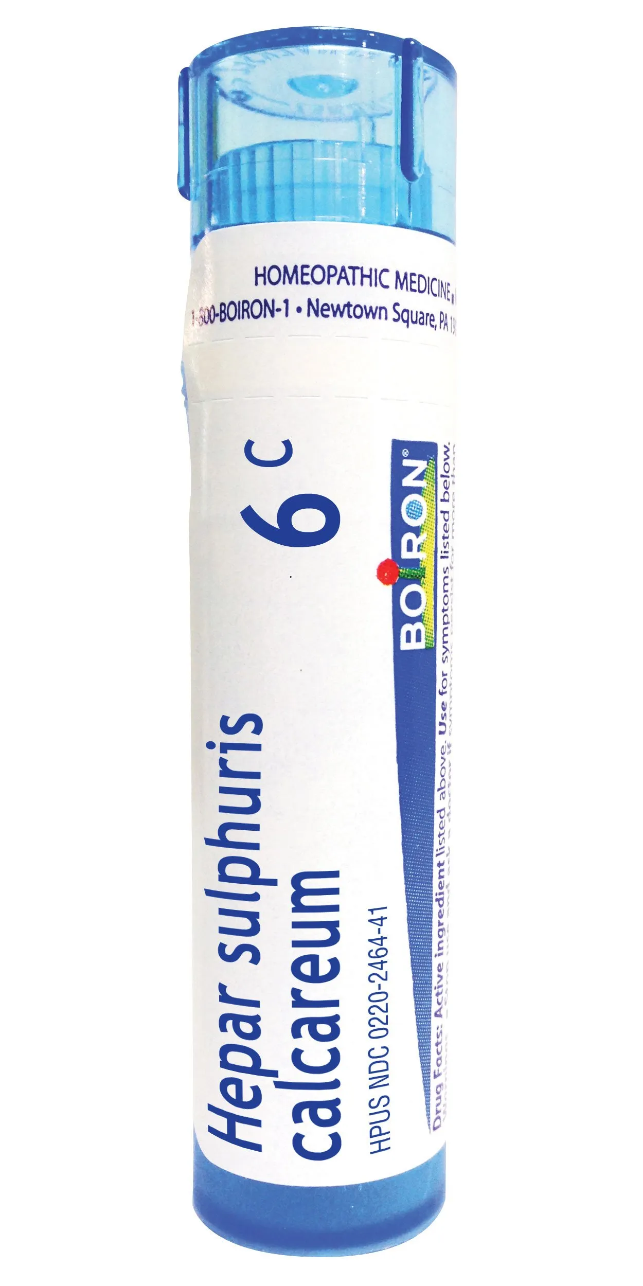 Boiron Hepar Sulphuris Calcareum 6C Homeopathic Cough Relief Pellets, Non-Drowsy, Quick-Dissolving