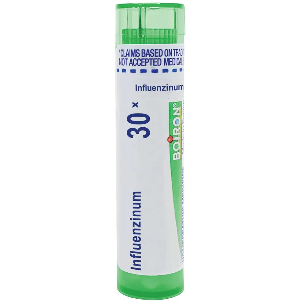 Boiron Influenzinum 30X Md 80 Pellets for Flu Relief, Natural Homeopathic Medicine