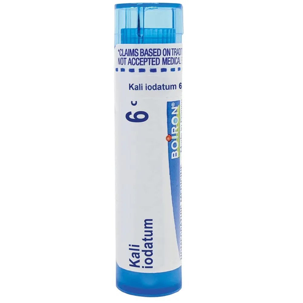 Boiron Kali Iodatum 6C Pellets, Homeopathic Cold Relief, No Side Effects, FDA Regulated