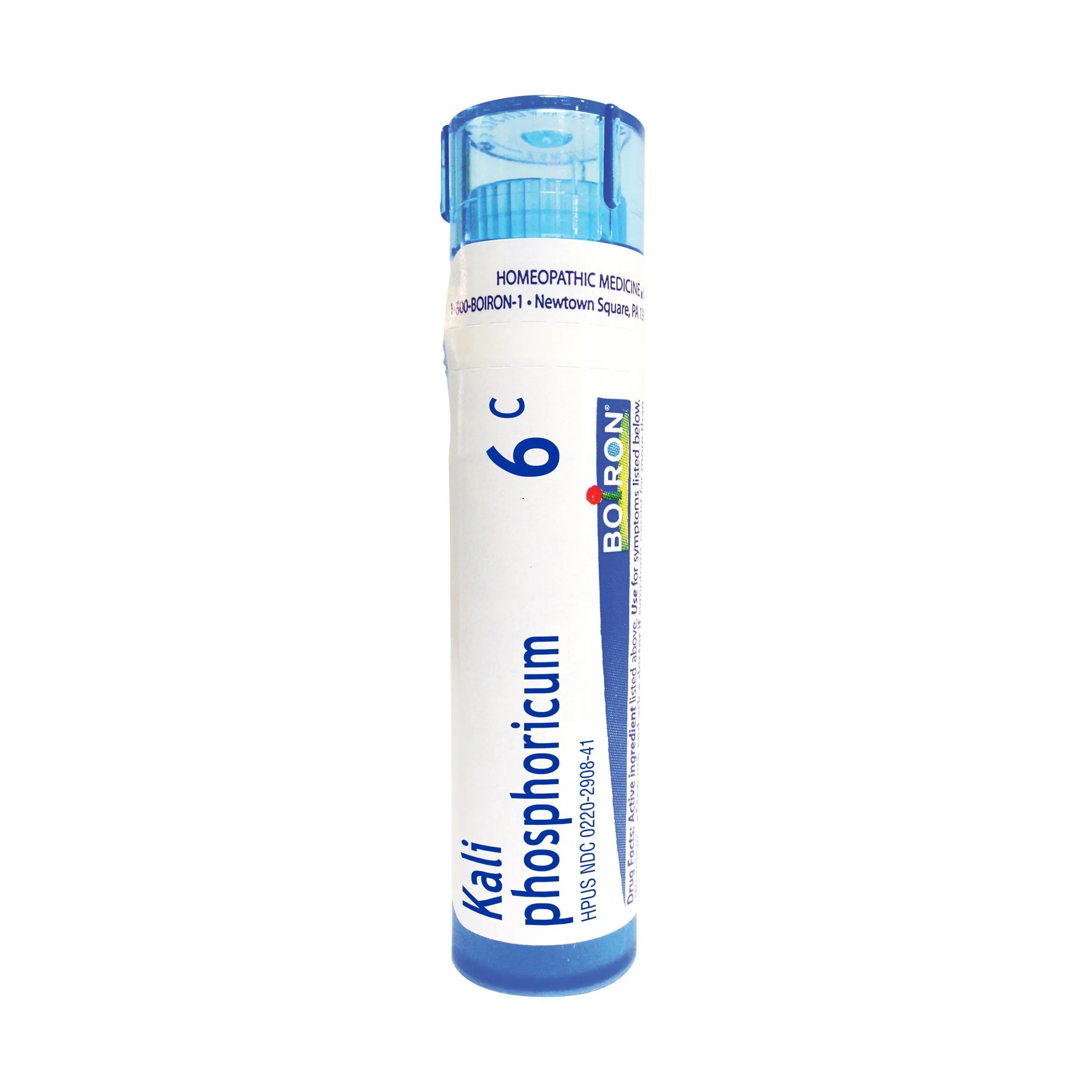 Boiron Kali Phosphoricum 6C, 80 Pellets - Homeopathic Headache Relief, Non-Drowsy, Quick-Dissolving